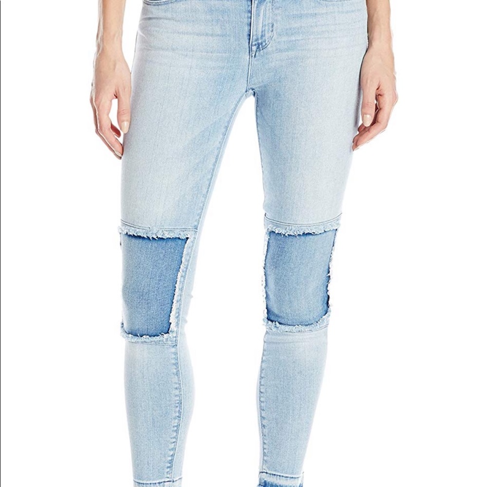 Suzzi Midrise Ankle Skinny Released Hem Jeans